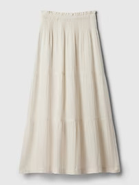 Crinkle Gauze Tiered Maxi Skirt | Gap (US)