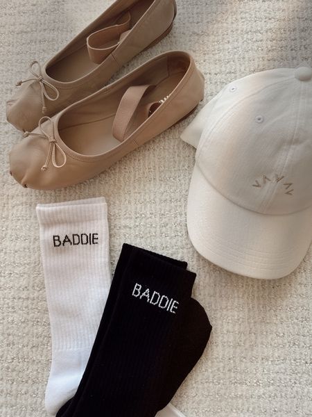 Obsessed w these “Baddie” socks! 
Wearing them w ballet flats, sambas and chunky sneakers! 

#LTKfindsunder50 #LTKshoecrush #LTKstyletip