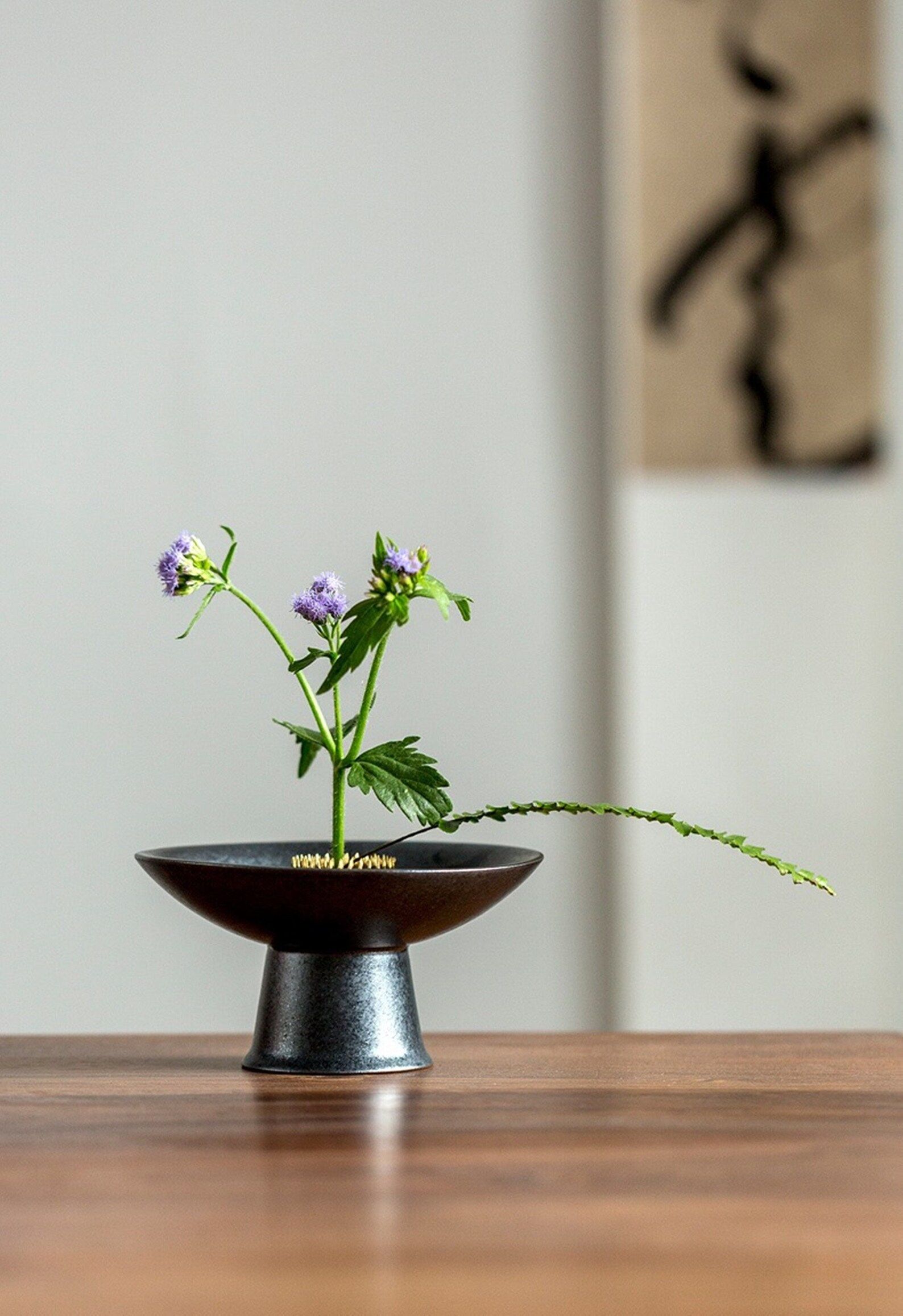 4 Colors  Stonware Ikebana Vase Set of 2/flower | Etsy | Etsy (US)