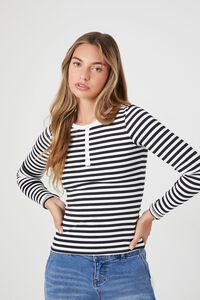 Striped Henley Top | Forever 21 (US)