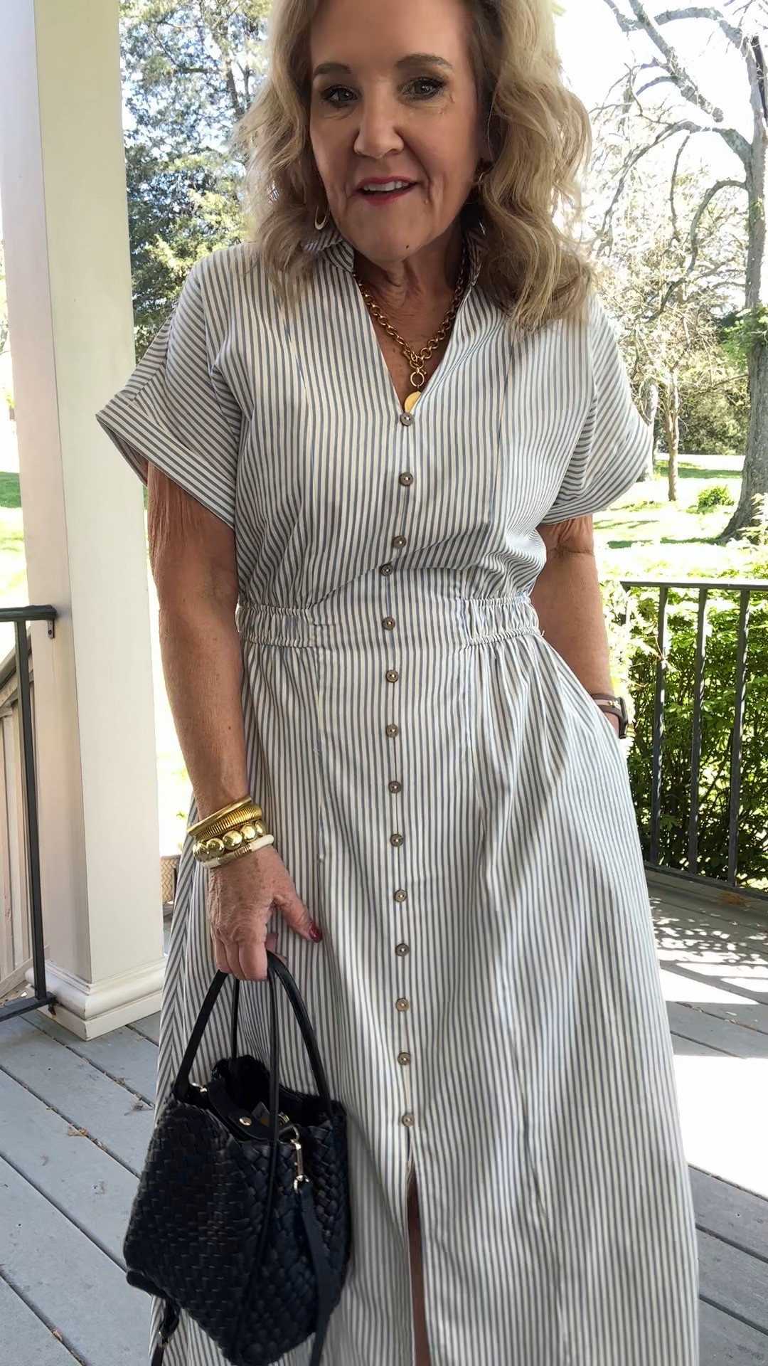 Use my code NANETTE15 for 15% off your Avara purchase

Wearing a size medium in this dress, I would say it fits like a size 10. It has a little bit of room for me here. 

I love my notice sneakers in this neutral suede. They’re very comfortable. I did add the satin ribbon laces. I will link those as well. 

My tote is by Anthropologie. It comes in multiple colors. 

Striped dress, summer dress spring dress 

#LTKFindsUnder100 #LTKOver40 #LTKWatchNow
