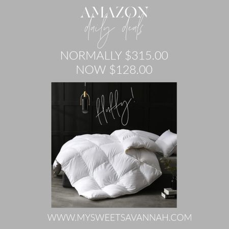 Get that pottery barn fluffy bed look with this down comforter on sale now! 

#LTKsalealert #LTKhome #LTKstyletip