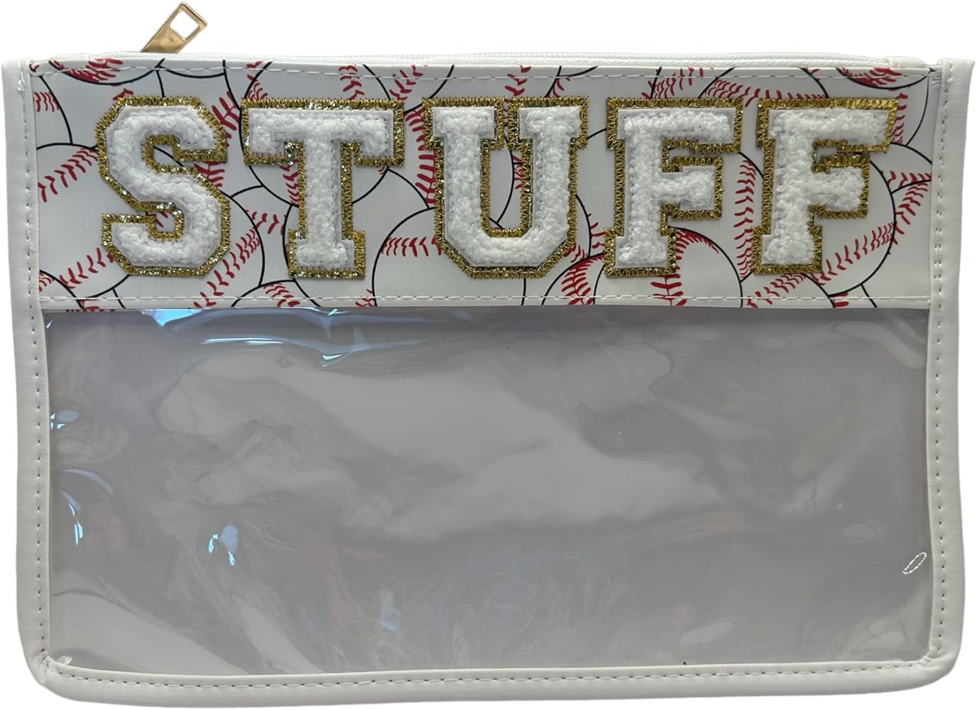 Baseball Stuff Clear Vinyl Pouch | Amazon (US)