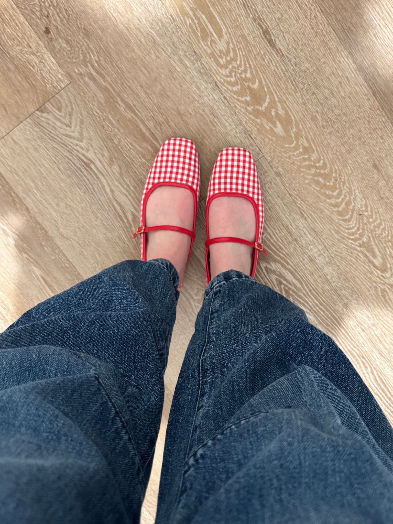 Red gingham flats ❤️ #balletflats #gingham #target #shoes 

#LTKStyleTip #LTKSaleAlert #LTKShoeCrush