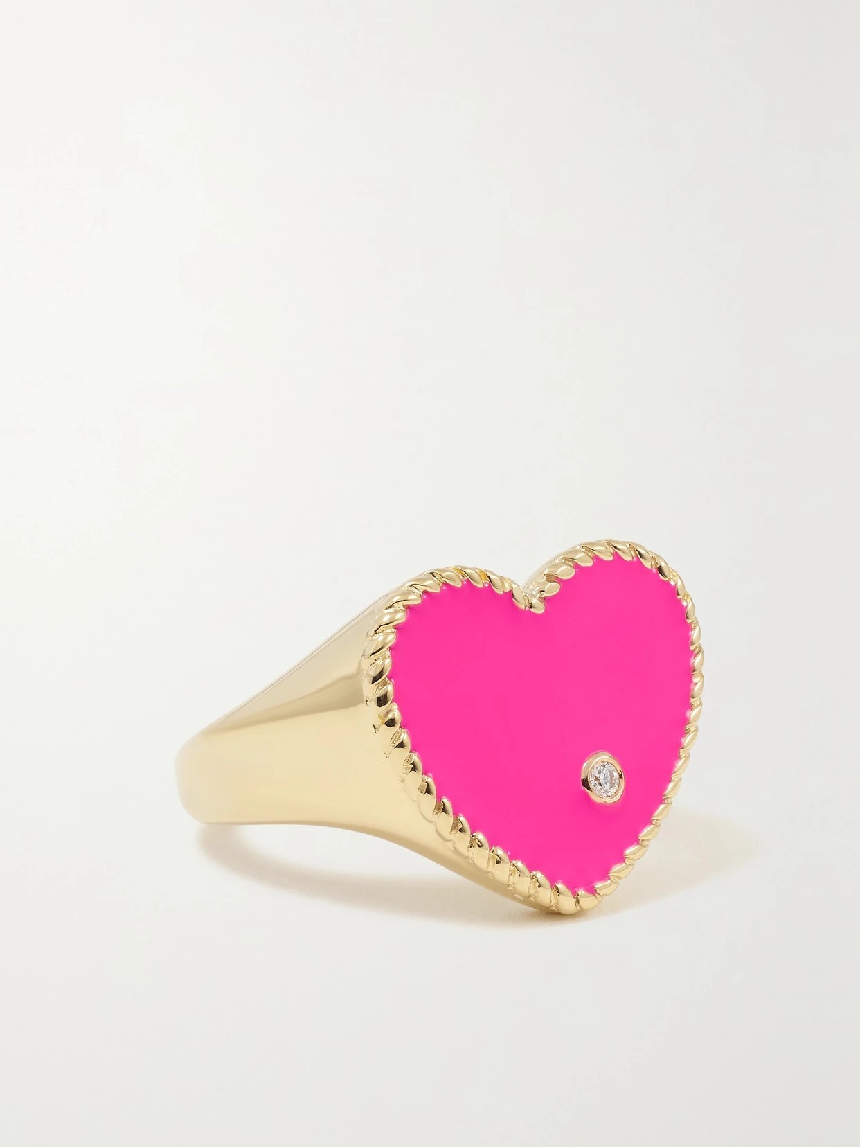 Yvonne Léon - 9-karat Gold, Enamel And Diamond Ring - 4 | NET-A-PORTER (US)