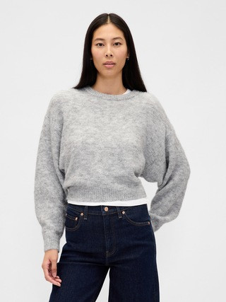 Fuzzy Oversized Crewneck Sweater | Gap (CA)