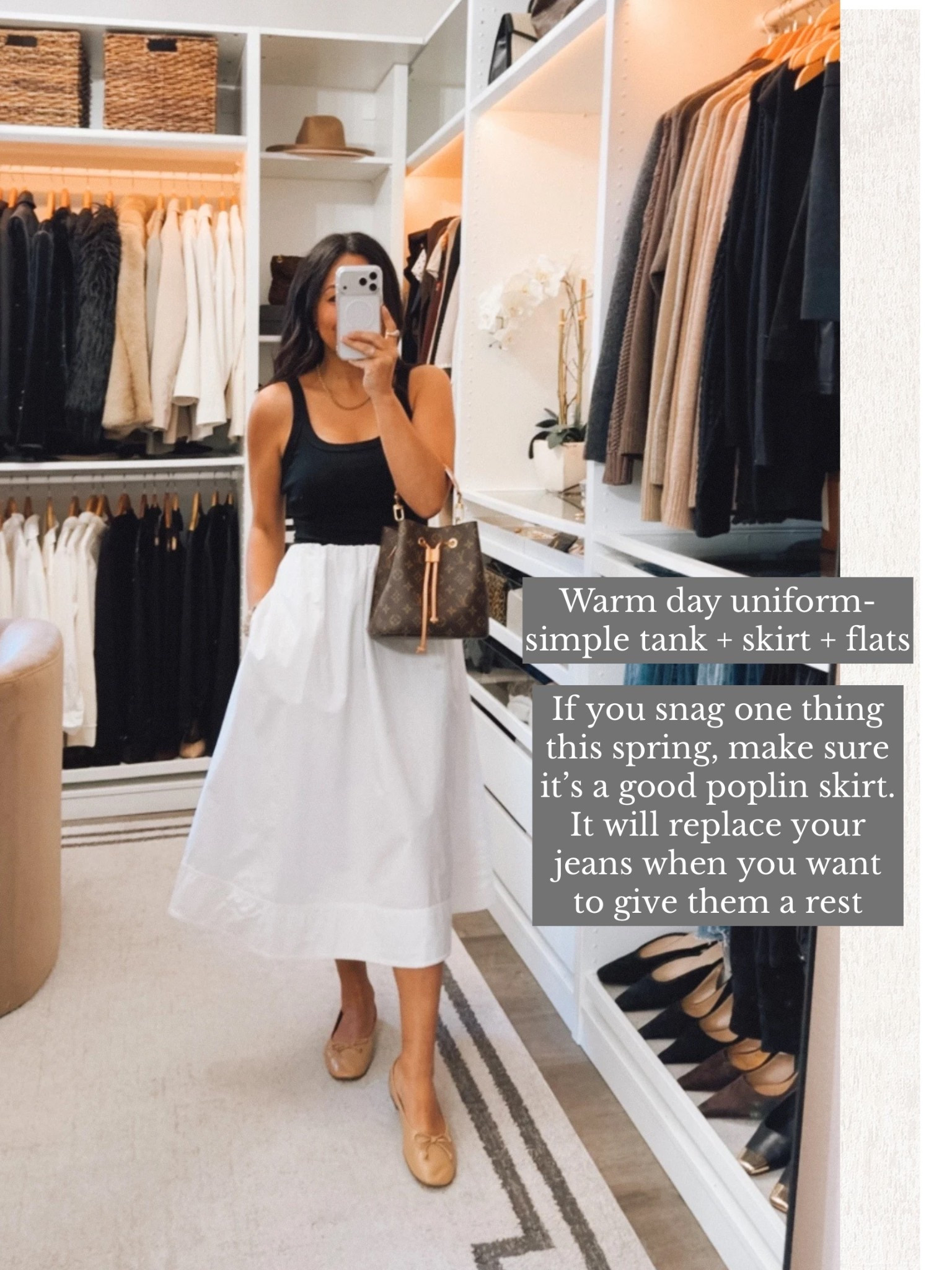 Spring casual⭐️ skirt wearing an xs

#LTKootd #LTKOver40