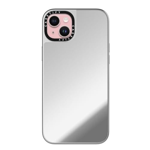 CASETiFY Mirror Case for iPhone 15 Plus [Reflective / 4.9ft Drop Protection/Compatible with Magsafe] - Silver On Silver | Amazon (US)