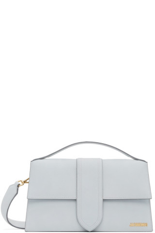 Grey Suede 'Le Bambinou' Clutch | SSENSE