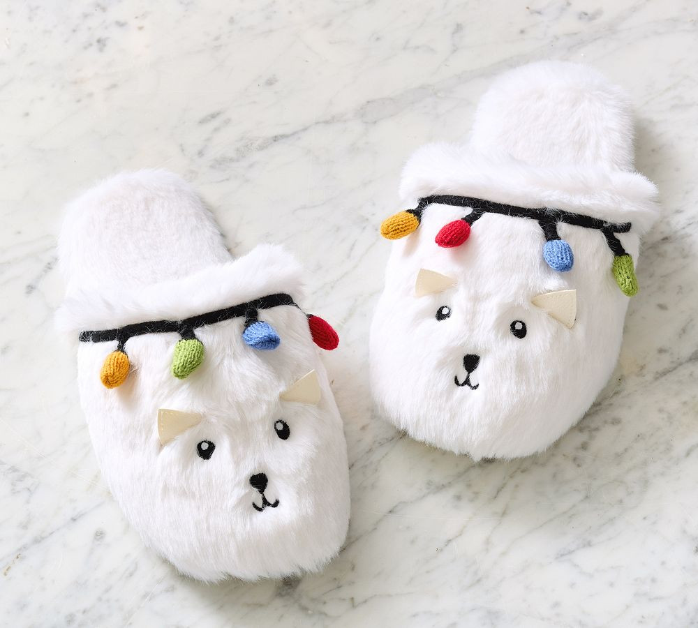 National Lampoon's Christmas Vacation™ Crazy Cat Slippers | Pottery Barn (US)