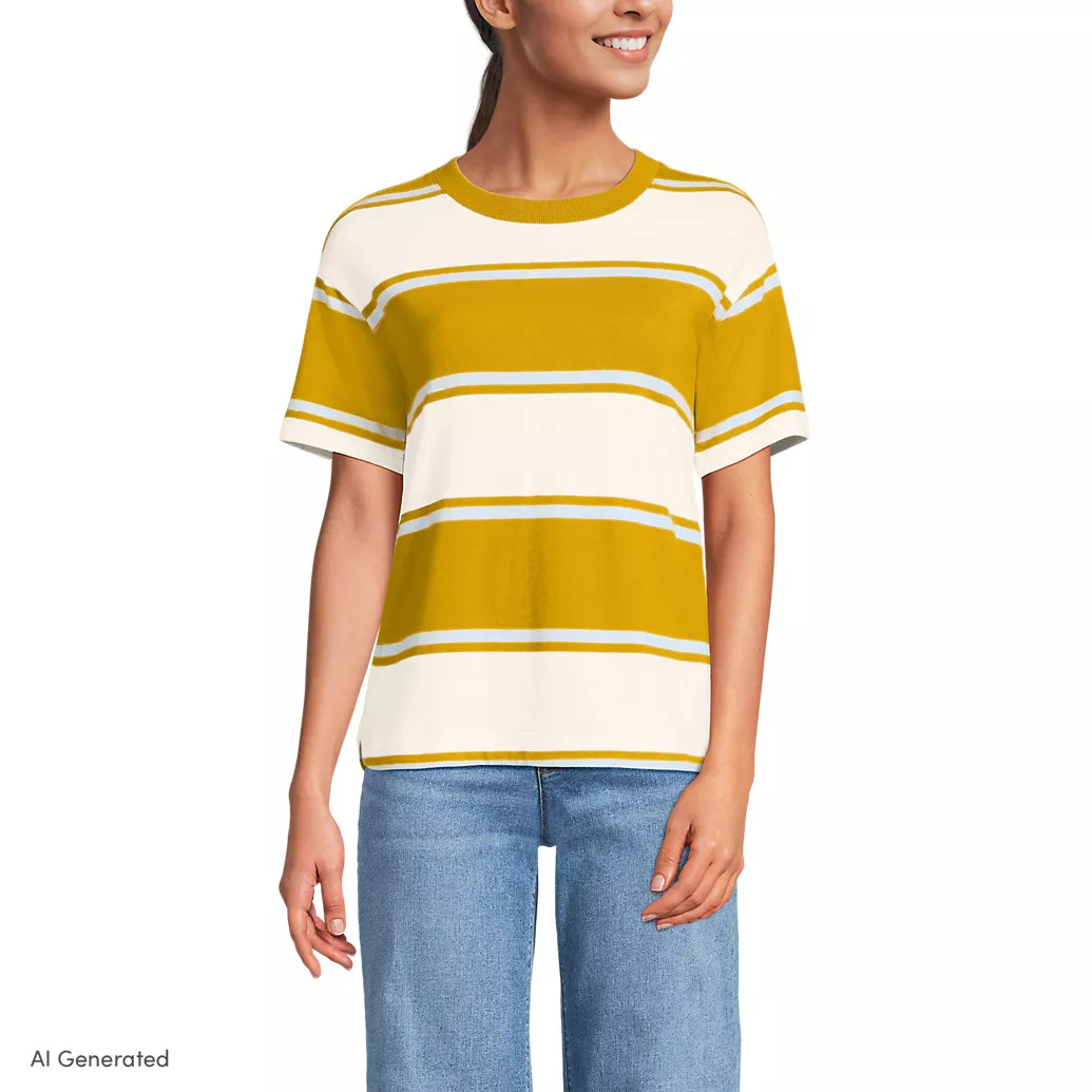 Women's Short Sleeve Mariner T-Shirt | Lands' End (US)