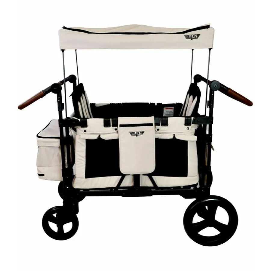 Keenz Xc+ 2.0 Luxury Comfort Stroller Wagon 4 Passenger - Cream | REBEL (formerly Rebelstork)