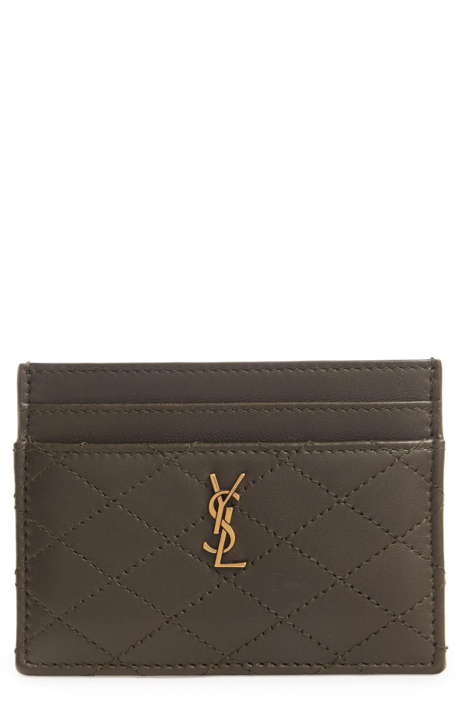 Quilted Leather Card Case | Nordstrom