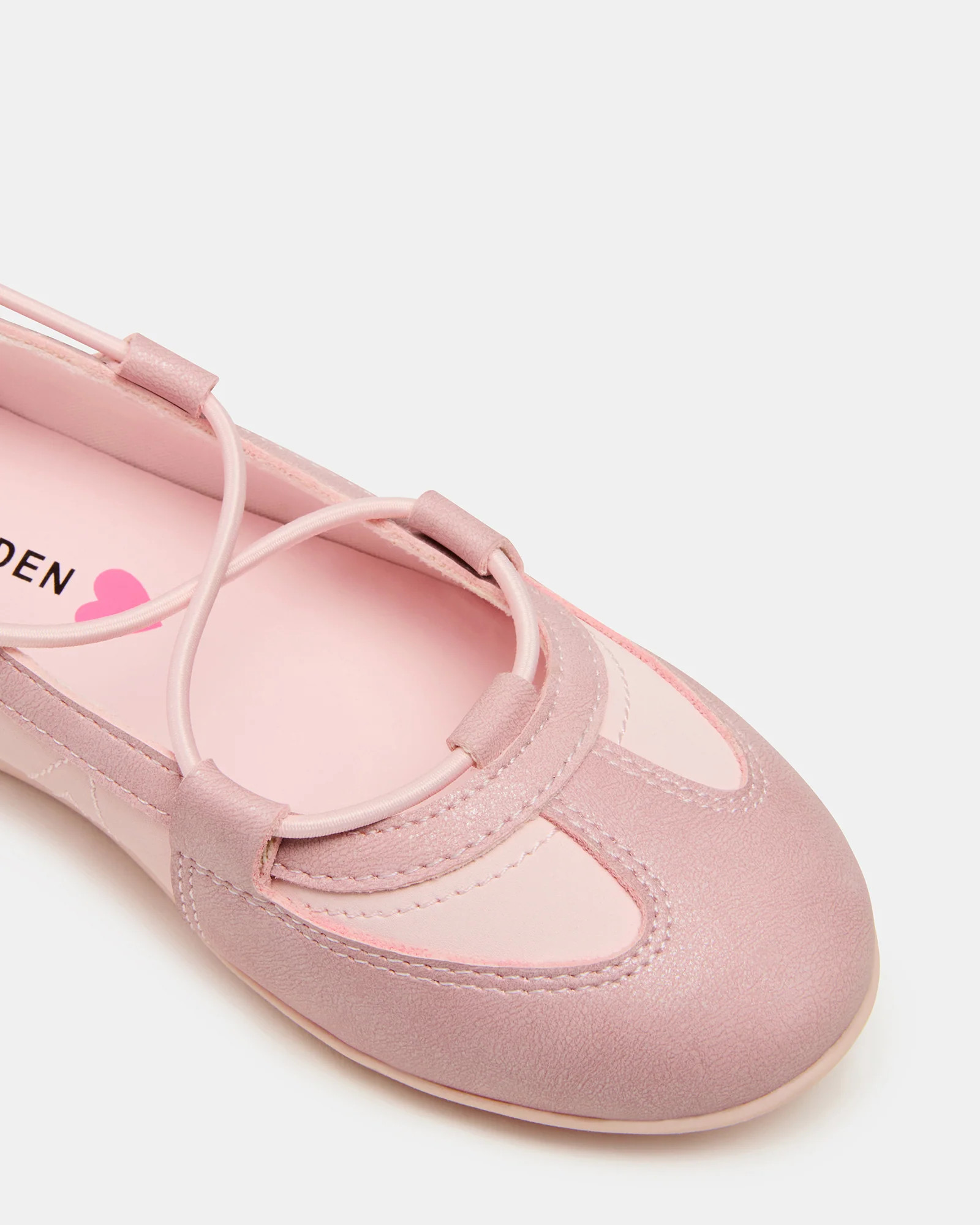 Kids' MEARA Blush Low-Top Lace-Up Girls' Sneaker | Steve Madden (US)