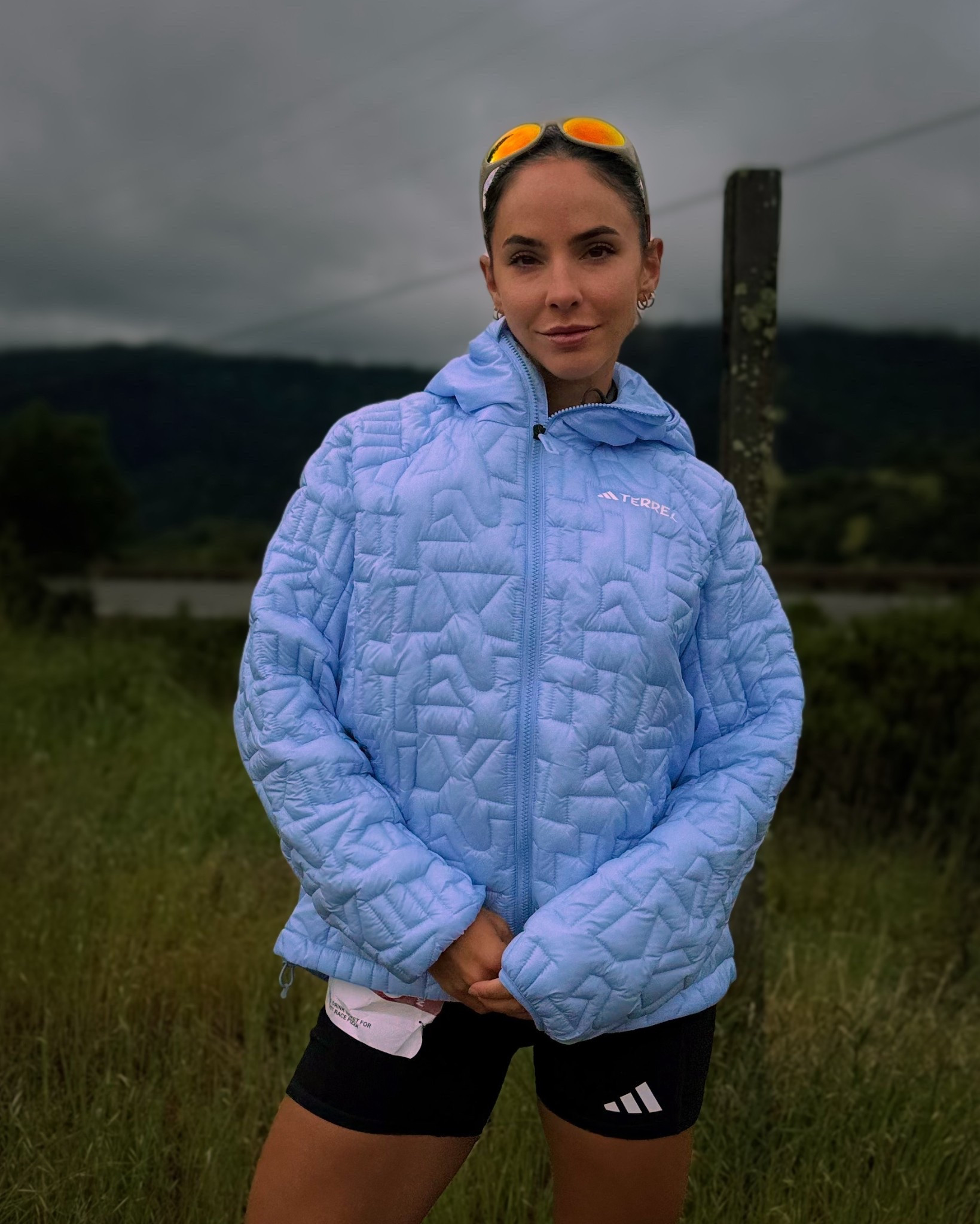 Medium jacket
Shorts are a small 5”
