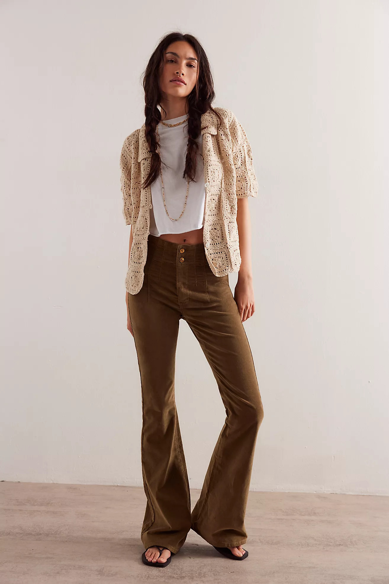 We The Free Jayde Cord Flare Jeans | Free People (Global - UK&FR Excluded)