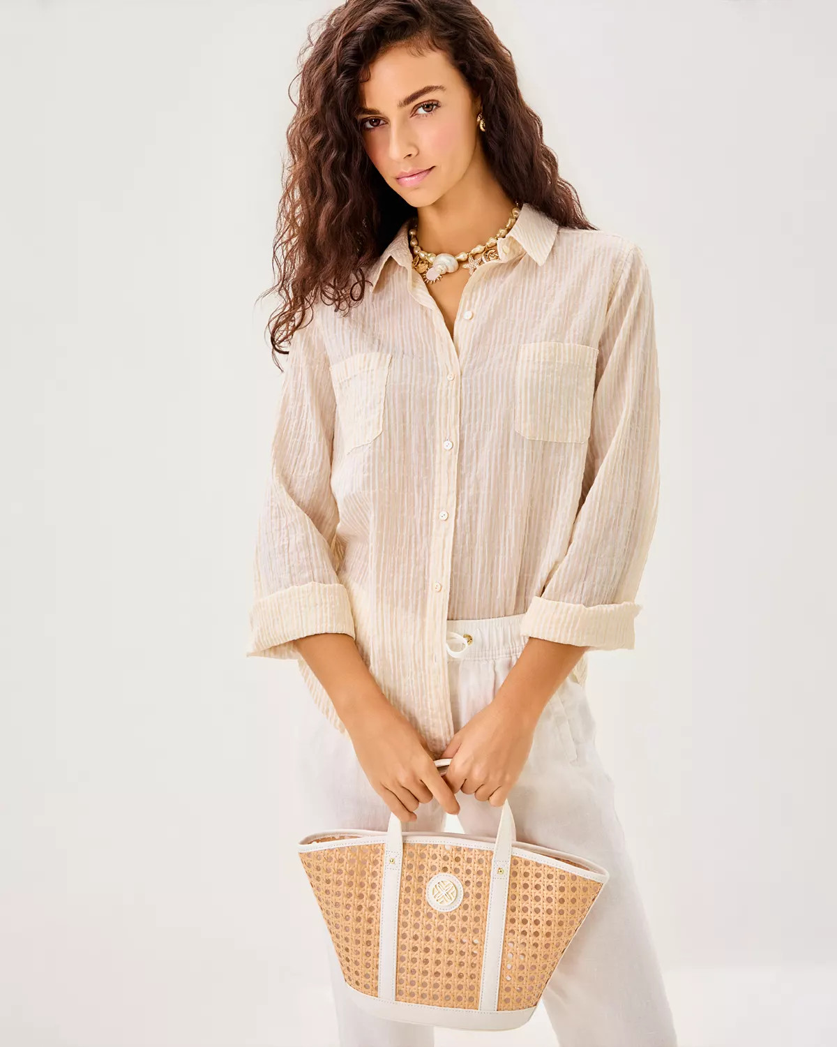 Sea View Button Down Top | Lilly Pulitzer