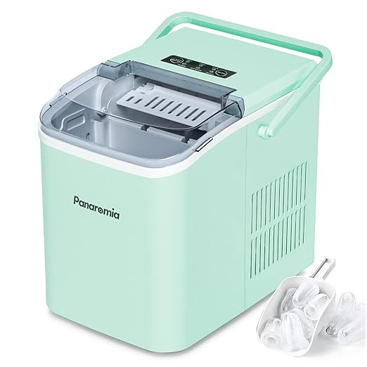 Panaromia Ice Maker Machine Countertop, 27 lbs in 24 Hours, Self-Cleaning Ice Maker Countertop wi... | Amazon (US)