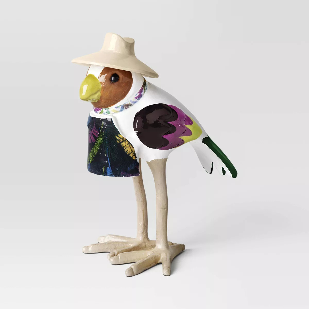 Featherly Friend Statuary Outdoor Aluminum Bird with Hat Figurine - Threshold™ | Target