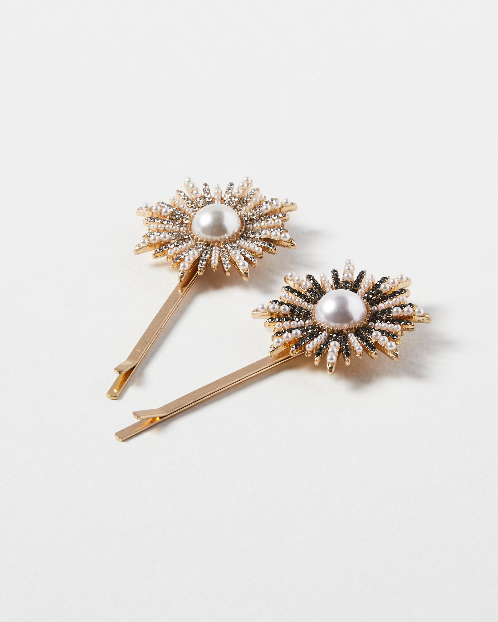 Acacia Starburst Star Hair Slides Large Pack Of Two | Oliver Bonas (Global)