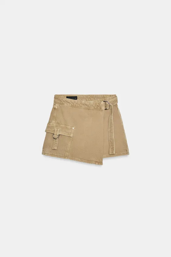 WRAP CARGO SKORT | Zara US