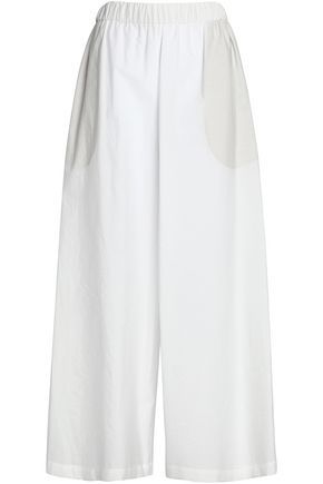 Brunello Cucinelli Woman Cotton-poplin Culottes White Size 42 | The Outnet Global