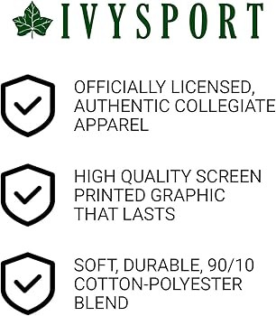 Ivysport Crewneck Sweatshirt, Unisex, Classic Arch Logo, Premium Color Heavyweight Cotton Blend F... | Amazon (US)