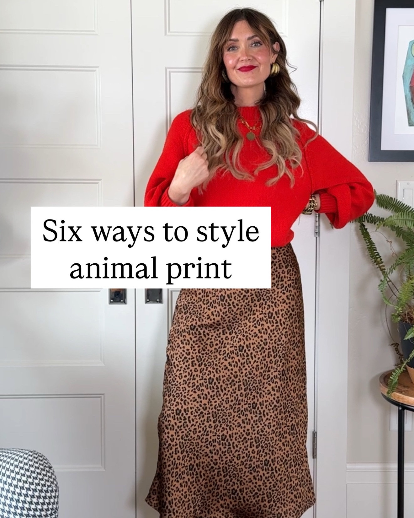 💁🏻‍♀️📝 BIG SISTER STYLE TOOL (NOT RULE): 

• On Instagram, we are going to spend the week looking at all the ways you can rethink animal print so it becomes a basic in your closet. 

• A great place to start is finding a bold color you feel GREAT in. Make that the top of your outfit, then play with leopard as an accent. Either in a belt, earrings, a skirt, or jeans!

• Consider a more subdued animal print like the one shown here. It has fewer colors and less contrast, which makes it a little easier to pair with tops!

• Don’t forget to think about your shoes!  They’ll change with each top you choose, but try a few pair and trust your eyes.  You’ll be able to see what works as you experiment. 

I’m cheering for you!
Xo, Jules


#LTKOver40 #LTKFindsUnder50 #LTKStyleTip