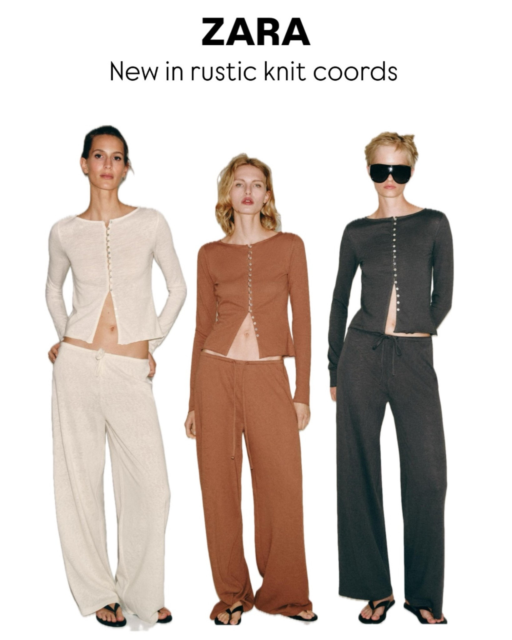 New rustic knit coords from Zara 😍

#LTKsummer #LTKtravel #LTKuk