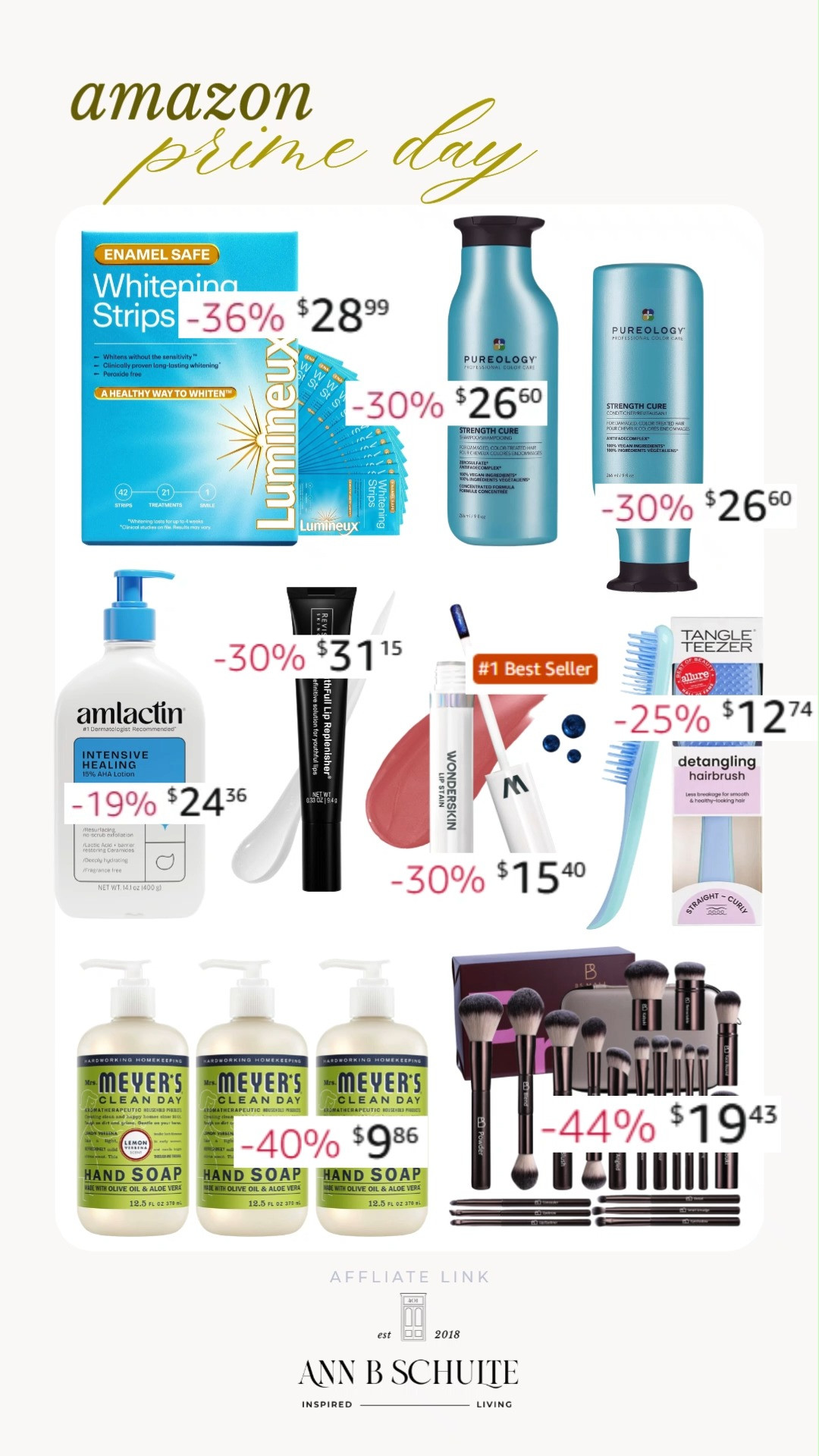 Prime Day beauty must-haves! From hydrating shampoo and conditioner to lip plumpers and long-lasting lip stains, these deals will keep you feeling fabulous. Shop now and elevate your beauty routine! 🌟💄 #PrimeDayBeauty #GlowUp #ShopNow 

 #LTKSaleAlert #LTKBeauty