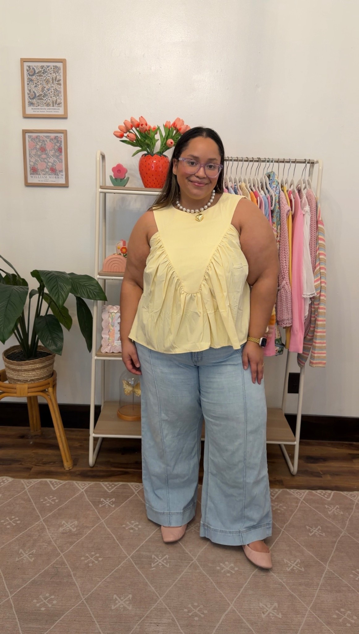 The cutest spring outfit inspo - this blouse is perfection! I’m wearing the XL 

#LTKootd #LTKPlusSize #LTKPetite