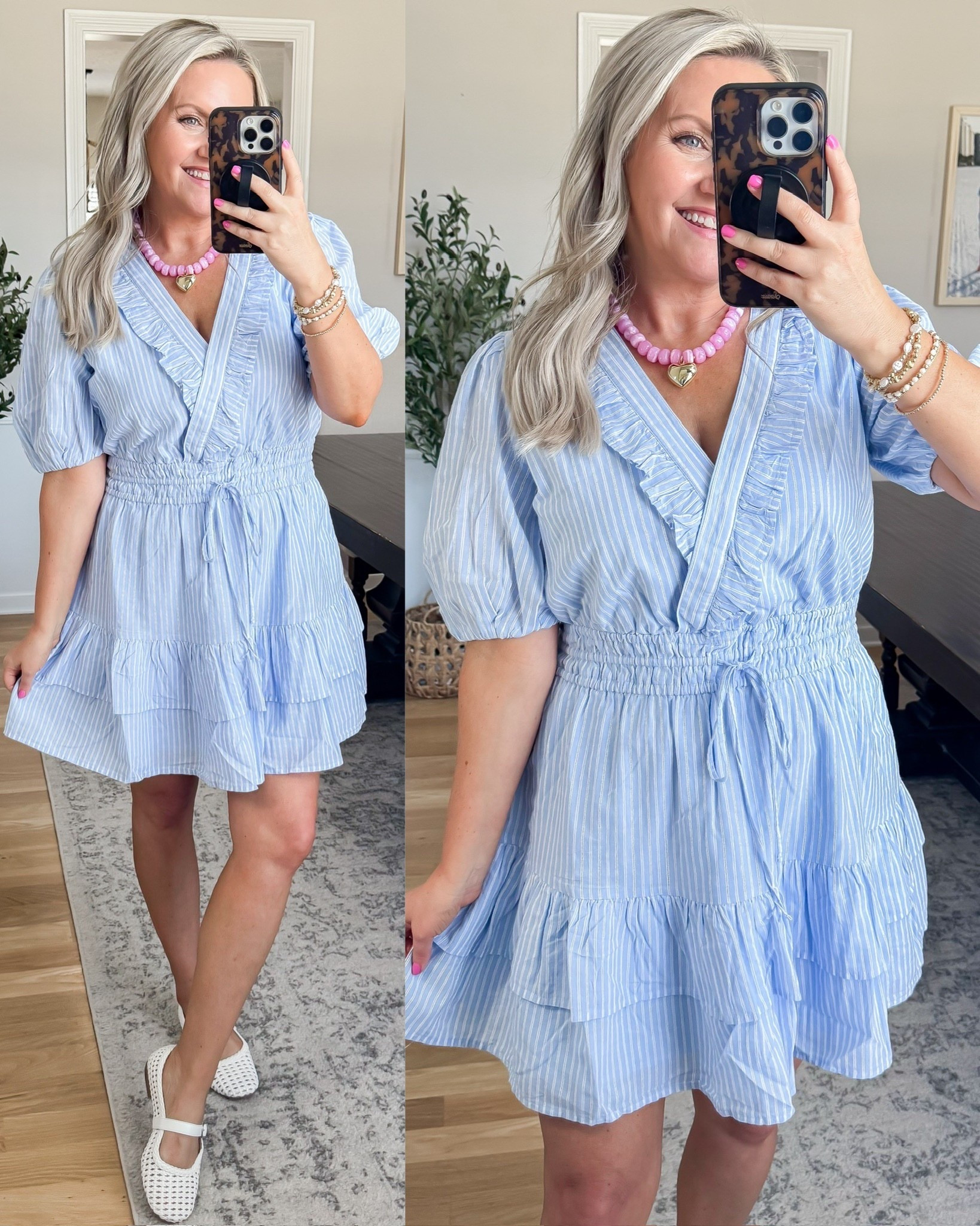 This blue striped mini dress is such a classic and effortless piece for spring and summer. The lightweight fabric and flattering fit make it perfect for brunch, beach days, vacations, or casual outings, and it is so easy to dress up with sandals or down with sneakers.
Wearing size small.
spring dresses blue striped mini dress amazon spring dress casual spring outfit brunch outfit ideas vacation outfit ideas effortless spring style womens spring fashion lightweight dress lovelylifestyling

#LTKmomlife #LTKootd #LTKSeasonal