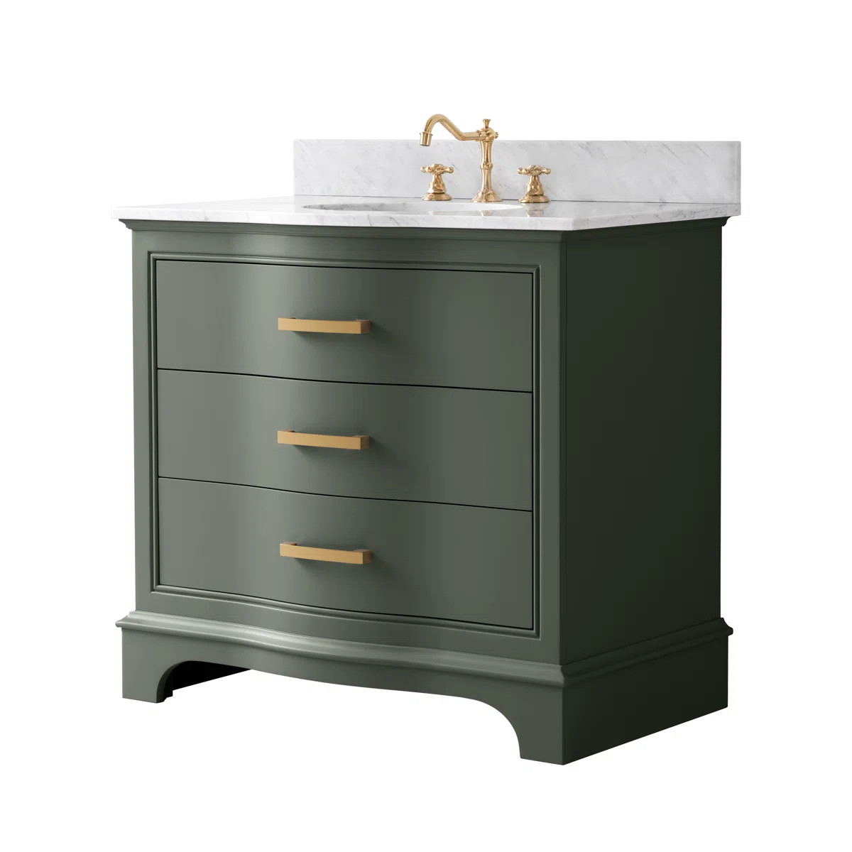 Goleta 36'' Single Bathroom Vanity with Marble Top | Wayfair North America