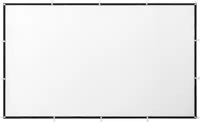 Insignia™ - 100" Home Theater Portable Folding Projector Screen - White | Best Buy U.S.