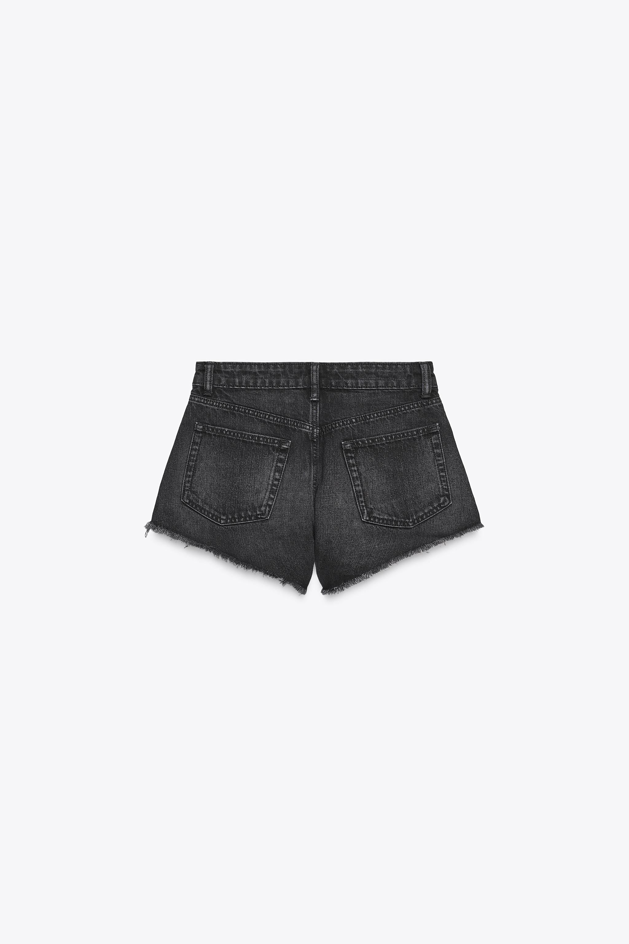 MID-WAIST TRF MINI DENIM SHORTS | Zara UK