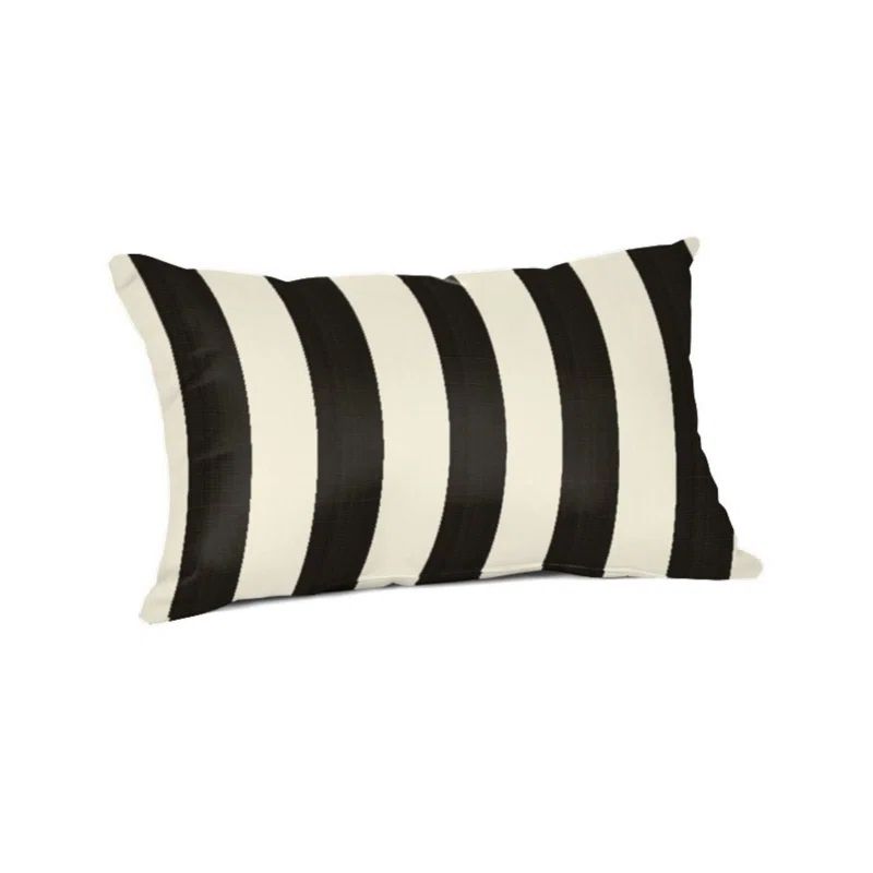 Kaylynn Striped Sunbrella® Indoor/Outdoor Reversible Throw Pillow | Wayfair North America