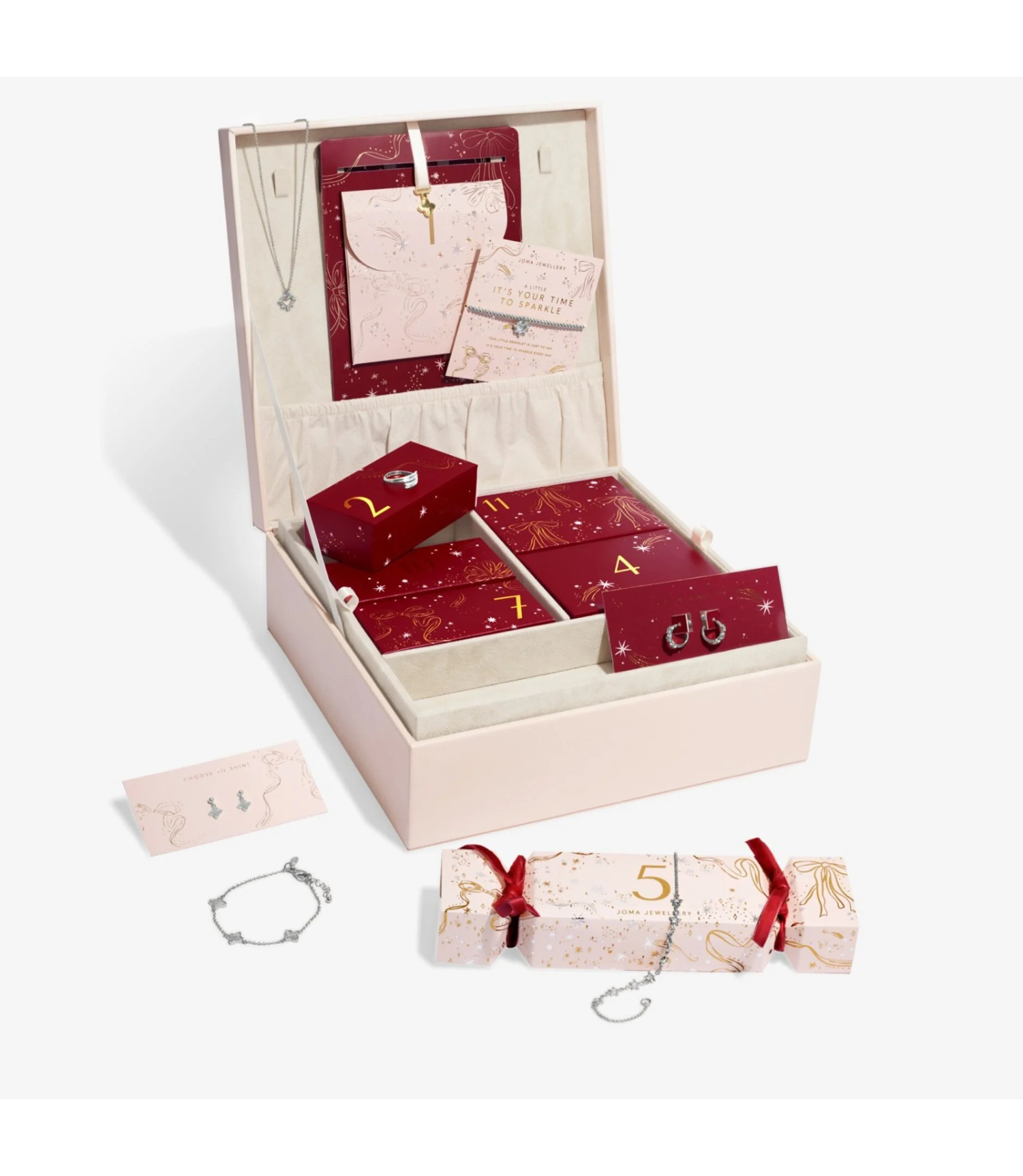 12 Days Of Sparkle Advent Calendar In Silver Plating | Joma Jewellery