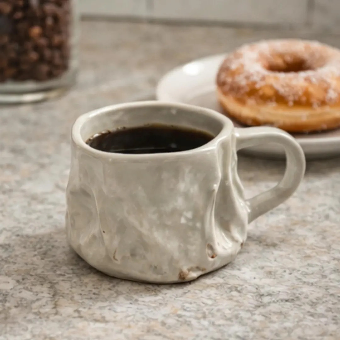 Handmade Ceramic Coffee Mug, Rustic Wabi Sabi Stoneware Tea Cup | Etsy (US)