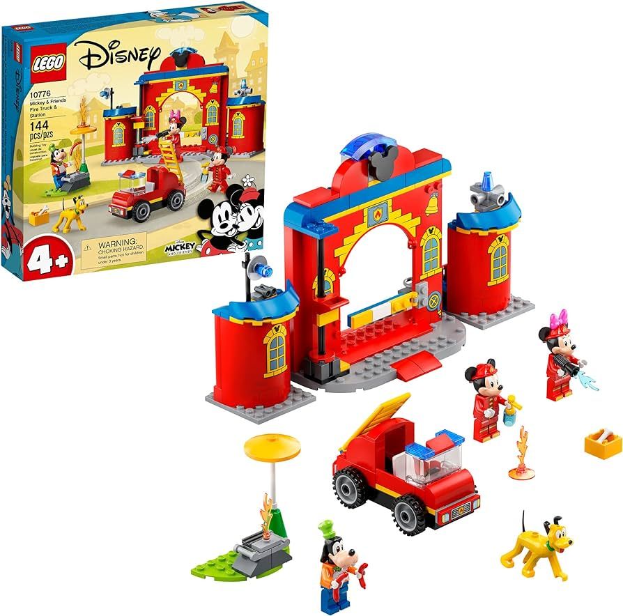 LEGO Disney Mickey and Friends – Mickey & Friends Fire Truck & Station 10776 Building Kit; Fun ... | Amazon (US)