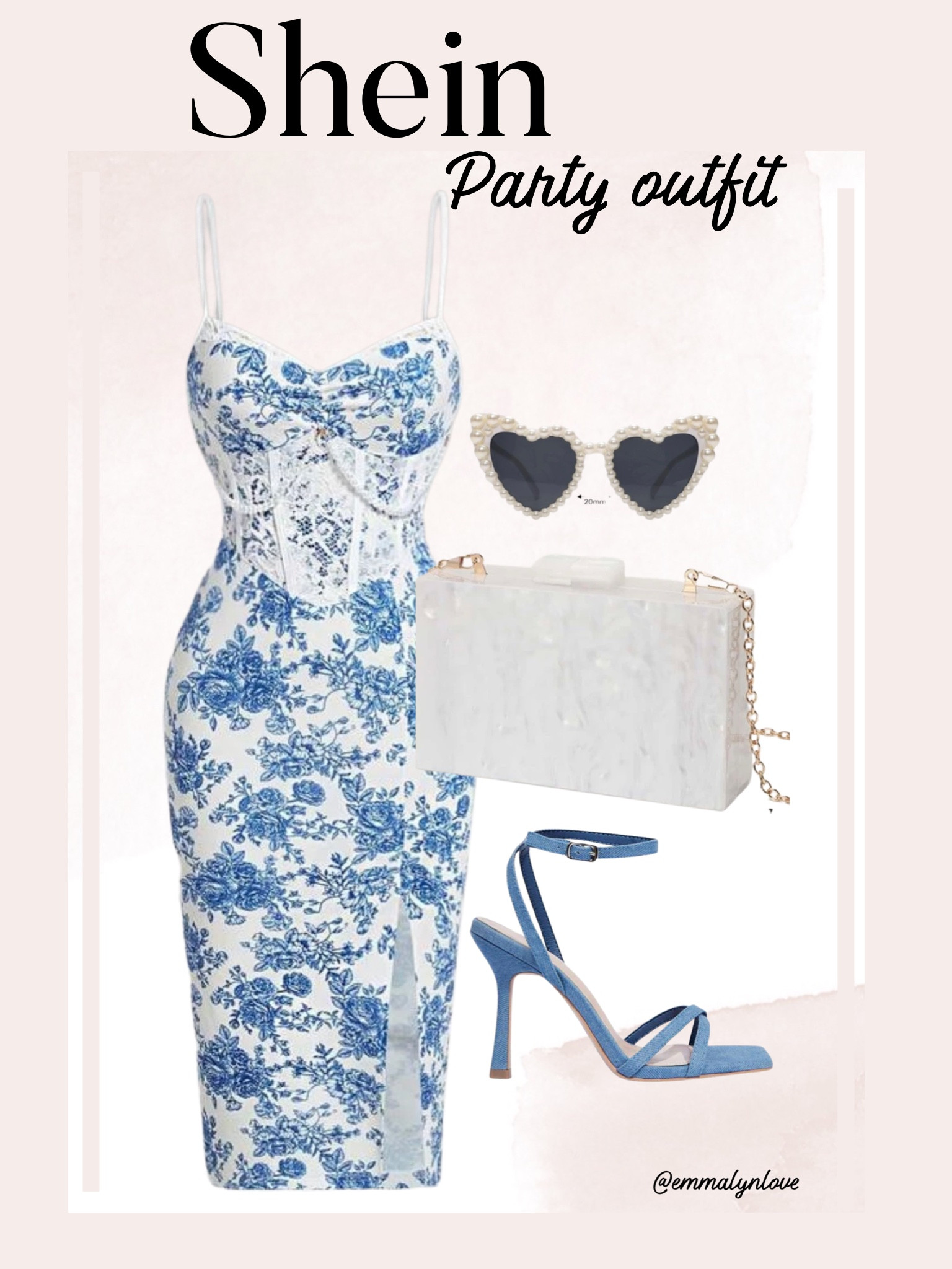 Wedding guest outfit ideas from Shein. Bridal shower outfit, summer dresses, garden party outfit, baby-shower outfit. 
