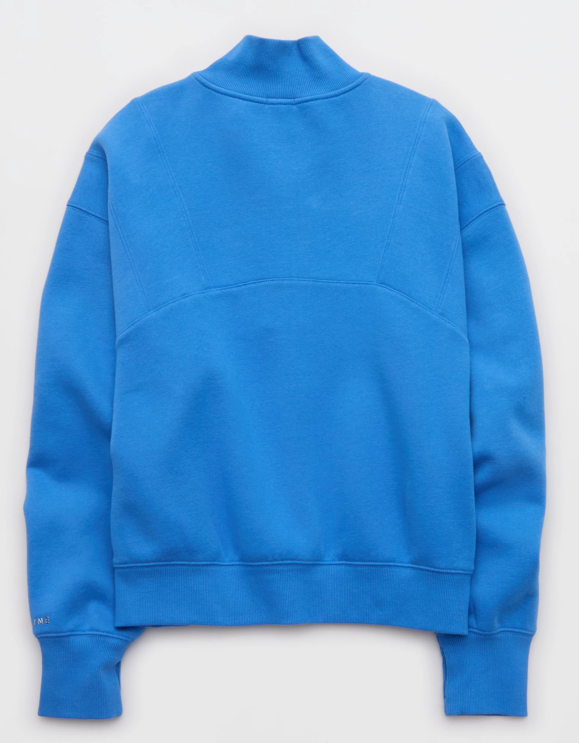 OFFLINE By Aerie Cloud Fleece Seamed Quarter Zip Sweatshirt | American Eagle Outfitters (US & CA)