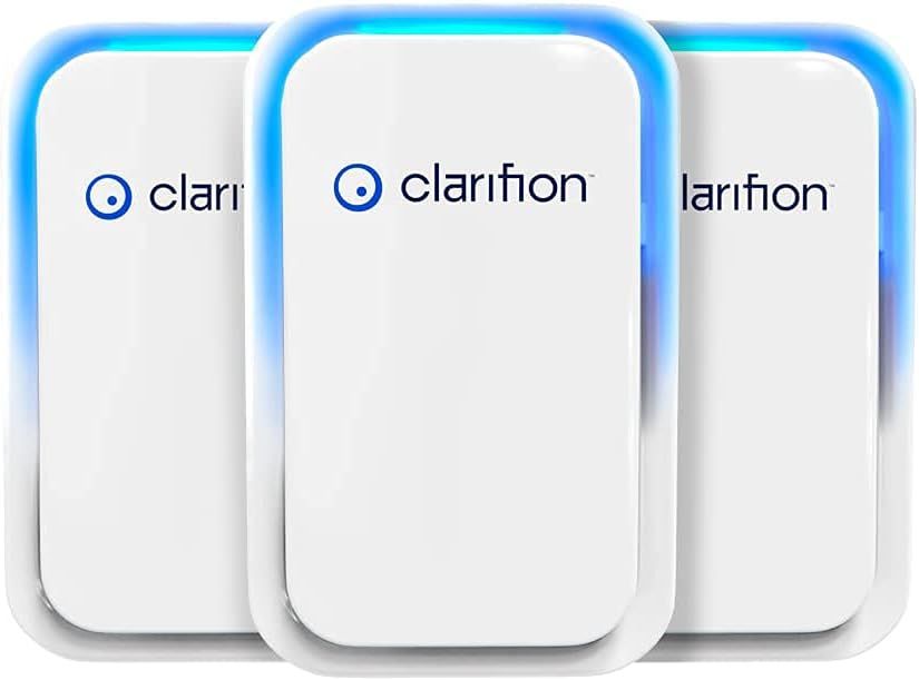 Clarifion - Air Ionizers for Home (3 Pack), Negative Ion Filtration System, Quiet Air Freshener f... | Amazon (US)