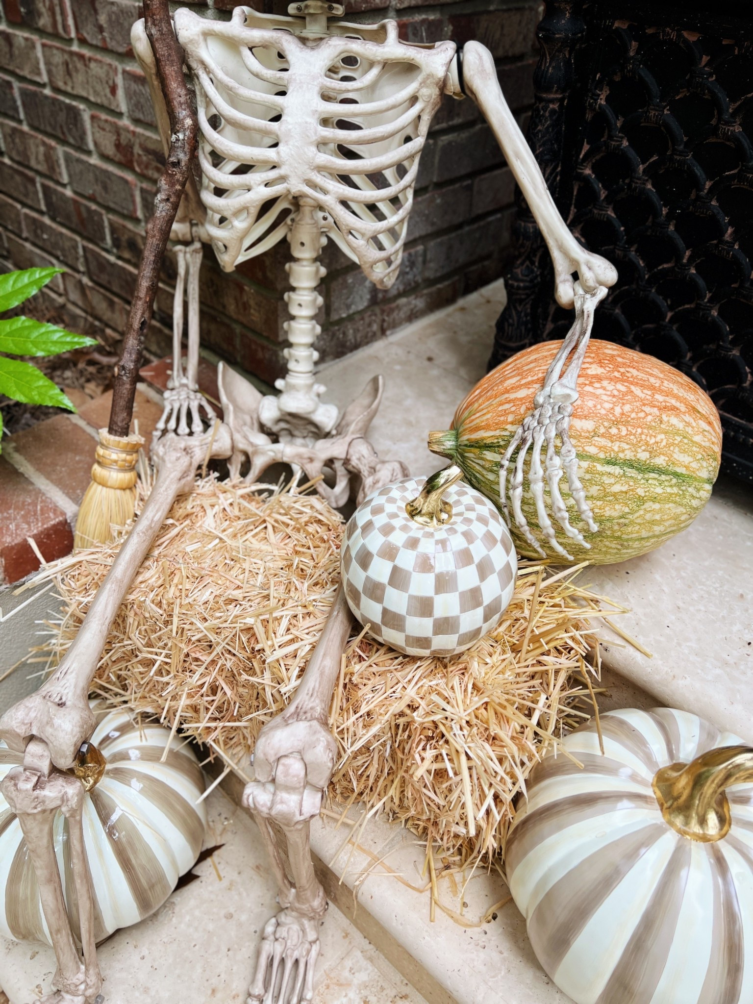 Neutral resin pumpkins 

#LTKHome #LTKHalloween