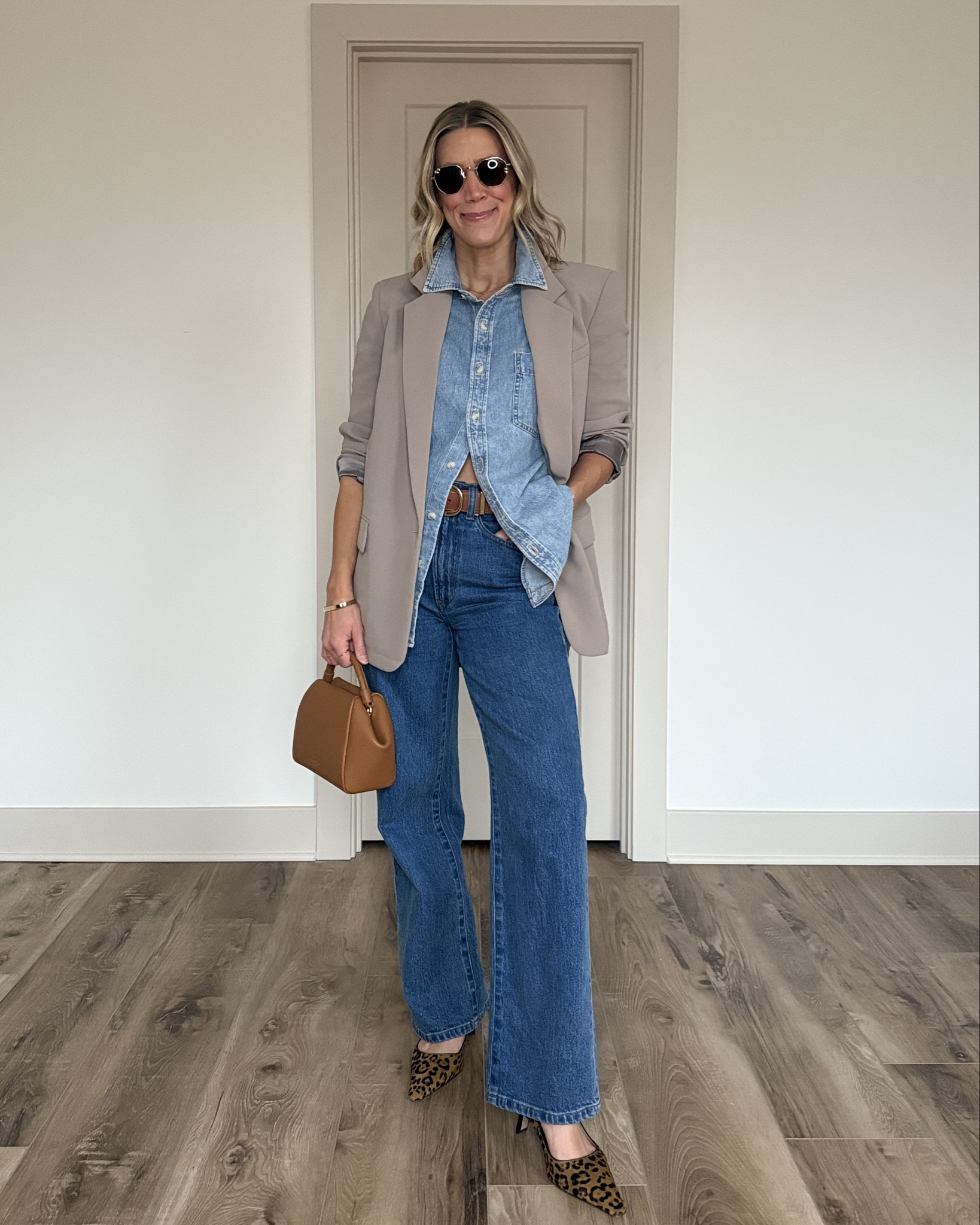 Wearing 25 jeans, 4 blazer, XS denim shirt (runs big), small belt, heels tts

#LTKootd #LTKgrwm #LTKOver40