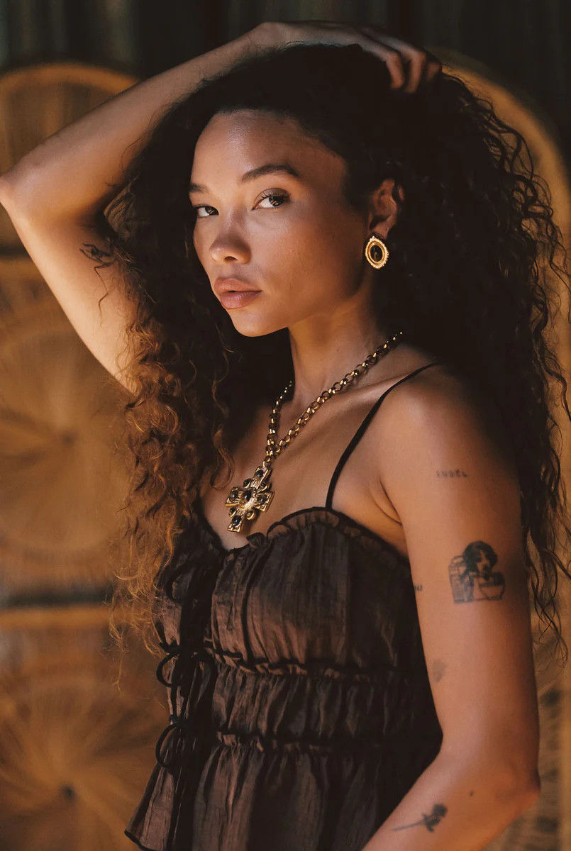 Dahlia Brown Tank | 12th Tribe