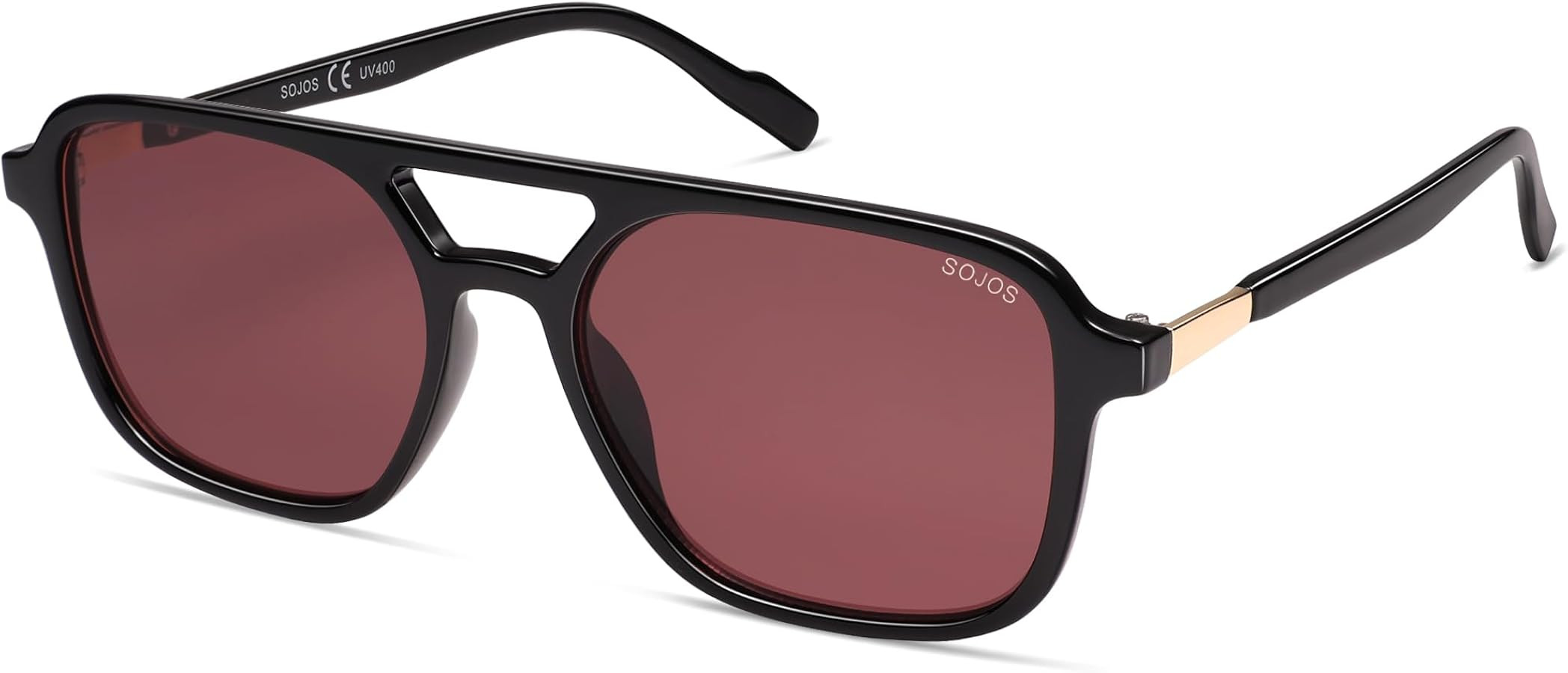 SOJOS Lentes de sol estilo aviador retro para mujeres y hombres, rectángulos de moda SJ2202 | Amazon (US)