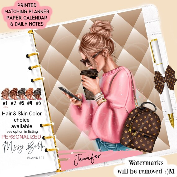 Fashion Style Girl Planner Insert Dashboard or Cover Set for - Etsy | Etsy (US)