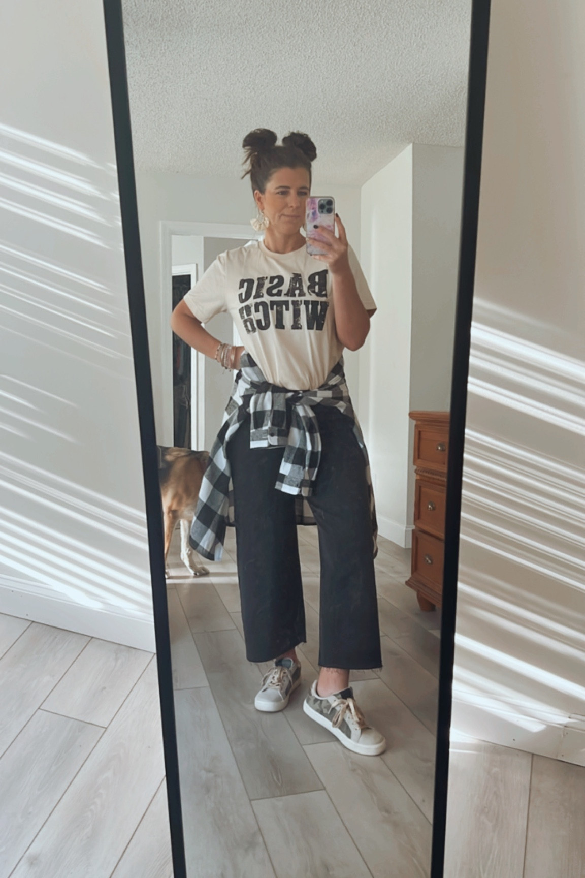 Happy October OOTD outfit for fall. Basic Witch shirt from Esser Expressions 

#LTKHalloween #LTKstyletip #LTKSeasonal