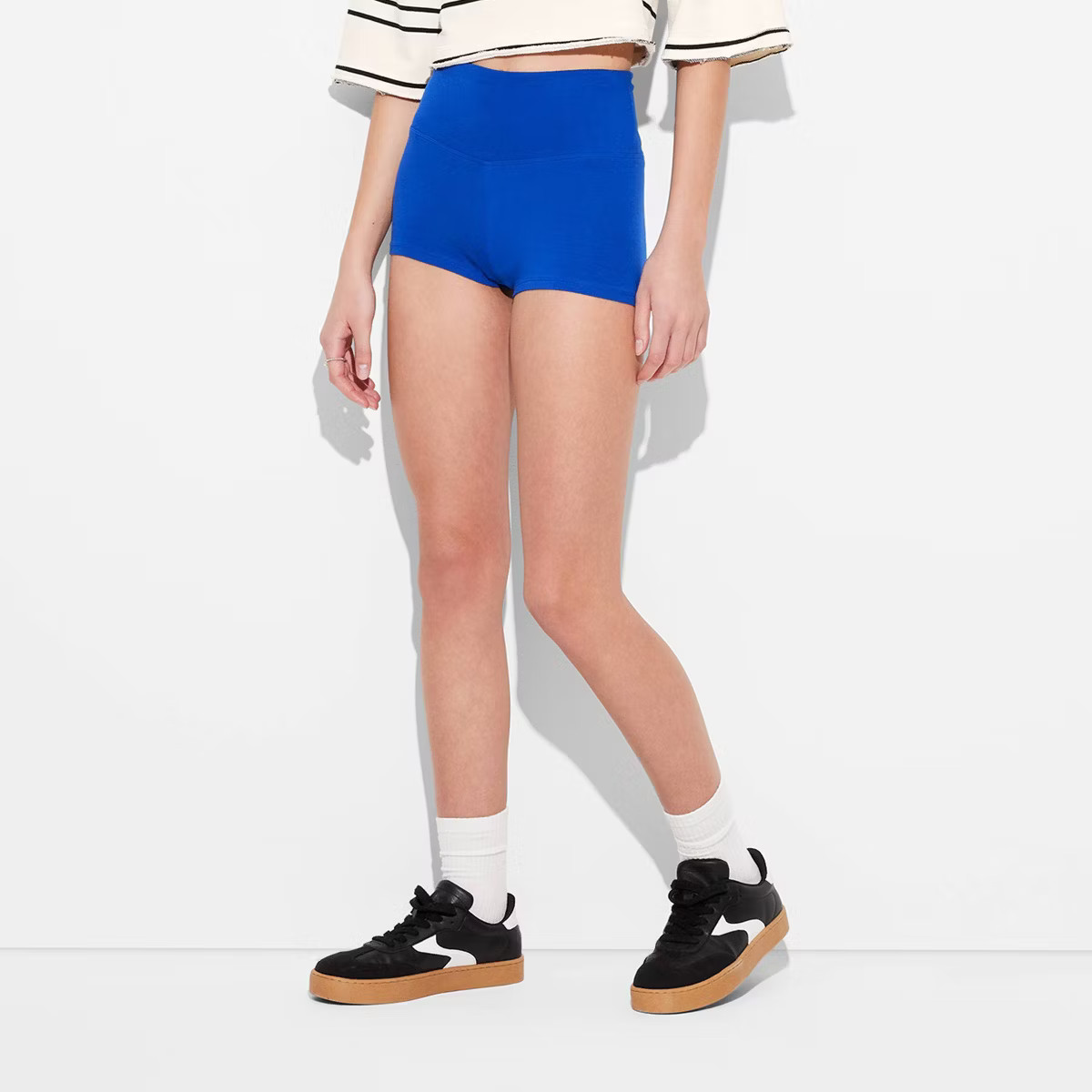 Women's High-Rise Bike Shorts - Wild Fable™ Cobalt S | Target