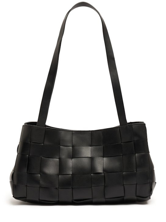 Slim woven leather shoulder bag | Luisaviaroma